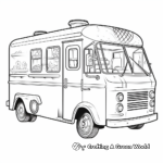 Ice Cream Truck with Selection Display Coloring Pages 4