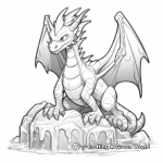 Ice Dragon Adult Coloring Pages 1