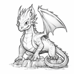 Ice Dragon Adult Coloring Pages 4