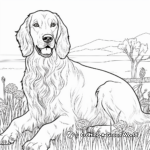 Iconic Irish Setter St. Patrick's Day Coloring Pages 1