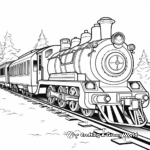 Iconic The Polar Express Coloring Pages 1