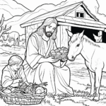 Illustrative Parables of Jesus Coloring Pages 3