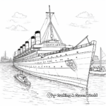 Illustrative Titanic Sinking Coloring Pages 1