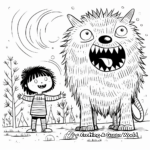 Imaginary Wednesday Creature Coloring Pages 2
