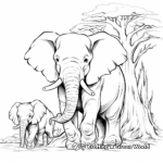 Imagination: Fantasy Elephants Coloring Pages 1