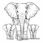 Imagination: Fantasy Elephants Coloring Pages 3