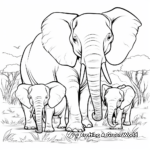 Imagination: Fantasy Elephants Coloring Pages 4