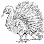 Imaginative Wild Turkey Fantasy Coloring Pages 1