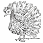 Imaginative Wild Turkey Fantasy Coloring Pages 2
