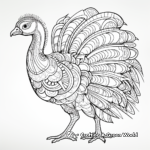 Imaginative Wild Turkey Fantasy Coloring Pages 3