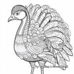 Imaginative Wild Turkey Fantasy Coloring Pages 4