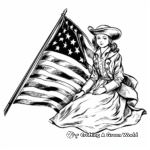 Impressive Betsy Ross Flag Coloring Sheets 3