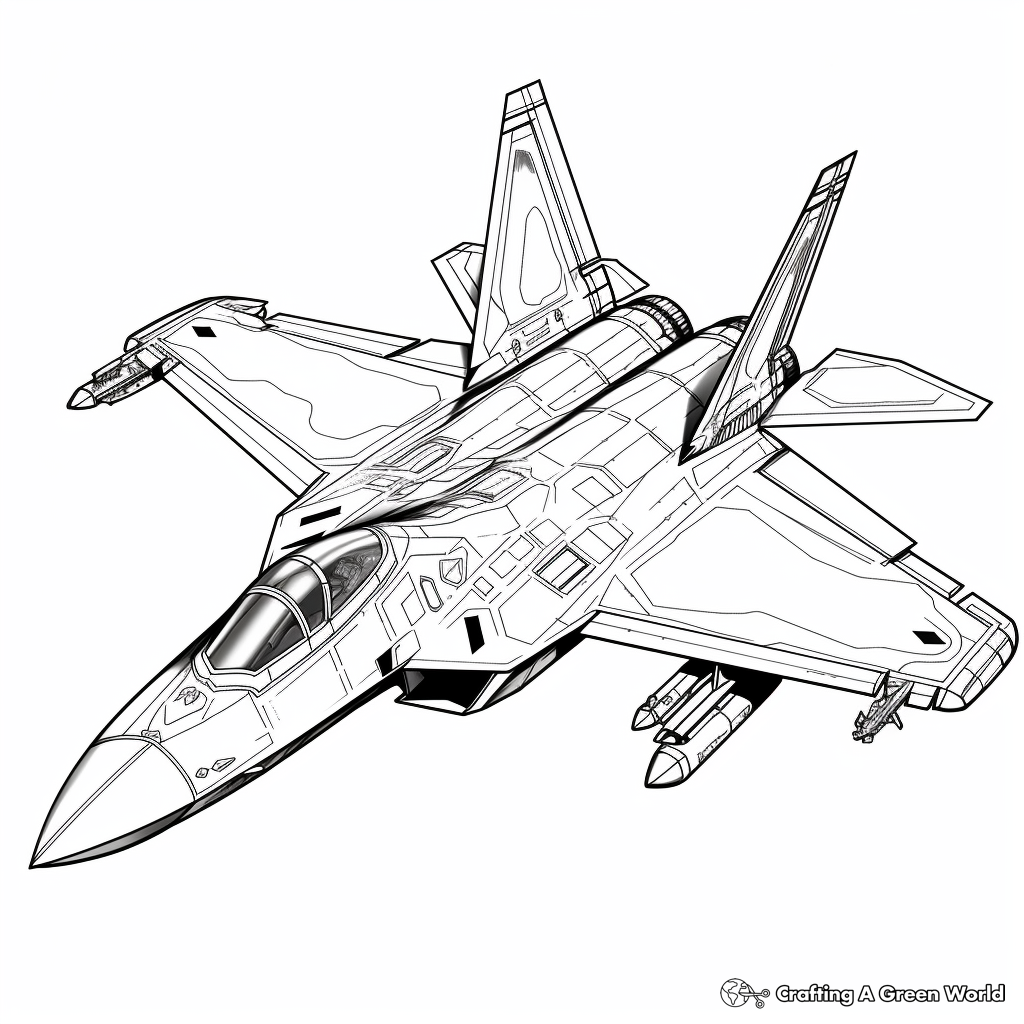 Air Force Jet Coloring Pages