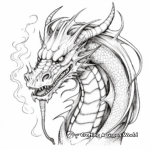 Impressive Fire-Breathing Dragon Coloring Pages 2