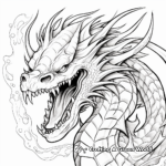 Impressive Fire-Breathing Dragon Coloring Pages 3