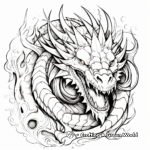 Impressive Fire-Breathing Dragon Coloring Pages 4