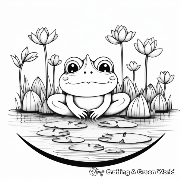 Frog Coloring Pages for Adults - Free &amp; Printable!
