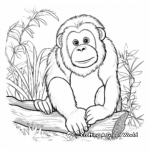 Impressive Orangutan Coloring Pages 4