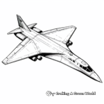 Impressive Stealth Bomber Jet Coloring Pages 3
