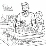 Impressive Stepdad Birthday Celebration Coloring Pages 1