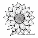 Impressive Sunflower Coloring Pages 3