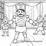 In-Action Nutcracker Ballet Coloring Pages 1