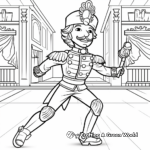 In-Action Nutcracker Ballet Coloring Pages 4