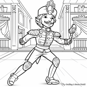 In-Action Nutcracker Ballet Coloring Pages 4
