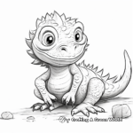 In-Depth Bearded Dragon Coloring Pages 3