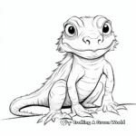 In-Depth Bearded Dragon Coloring Pages 4
