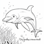In-depth Sealife: Dolphin Coloring Pages 1