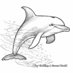 In-depth Sealife: Dolphin Coloring Pages 2