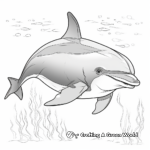 In-depth Sealife: Dolphin Coloring Pages 3