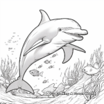In-depth Sealife: Dolphin Coloring Pages 4