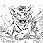 In-the-Zone Hunting Tiger Coloring Pages 1