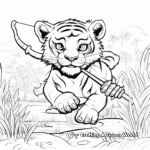 In-the-Zone Hunting Tiger Coloring Pages 3