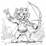 In-the-Zone Hunting Tiger Coloring Pages 4