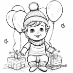 In with the New: Baby New Year Coloring Pages 1
