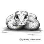 Incredible Anaconda Snake Coloring Pages 4