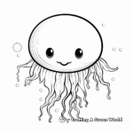 Incredible Moon Jellyfish Coloring Page for kids 2
