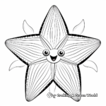 Incredible Oceanic Starfish Coloring Pages 4