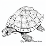 Indian Star Tortoise Coloring Pages for Children 3