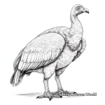Indian White-rumped Vulture Coloring Sheets 1