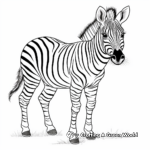 Indian Zebra Coloring Pages 3