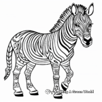 Indian Zebra Coloring Pages 4