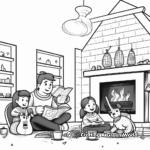 Indoor Hygge Activities Coloring Pages 1