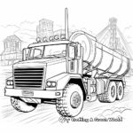 Industrial Dump Truck Coloring Pages 3