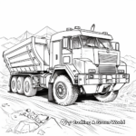 Industrial Dump Truck Coloring Pages 4