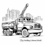 Industrial Tow Truck Coloring Pages 1