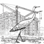 Innovative Crane at Work Coloring Pages 1